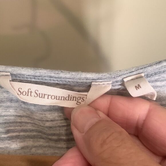 Soft Surroundings Gray Marled Top - Picture 5 of 5